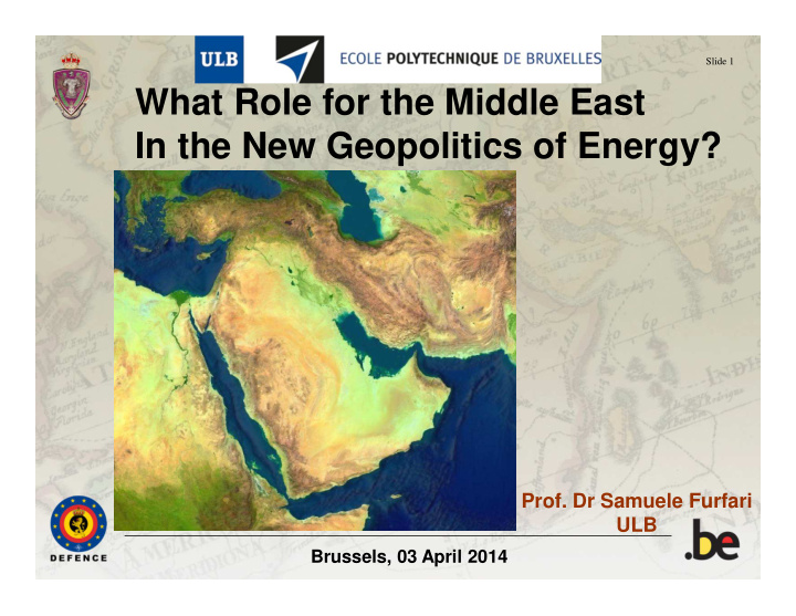 what role for the middle east in the new geopolitics of