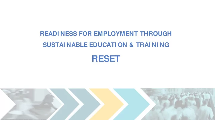 reset today s presenters