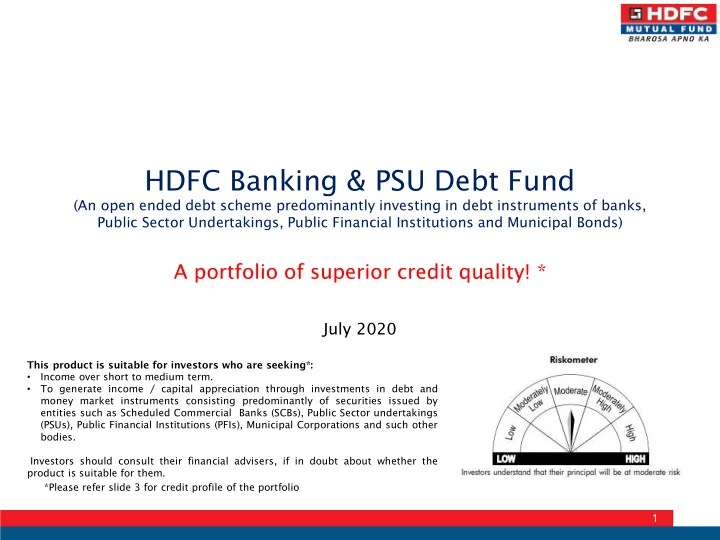 hdfc banking psu debt fund