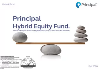 (An open ended hybrid scheme investing predominantly in equity and equity related instruments)