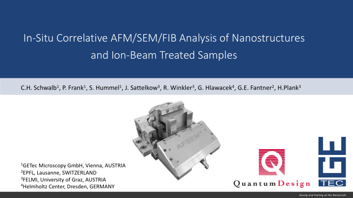 in situ correlative afm sem fib analysis of