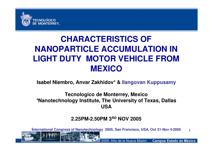 characteristics of nanoparticle accumulation in light
