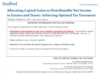 Allocating Capital Gains to Distributable Net Income  in Estates and Trusts: Achieving Optimal Tax