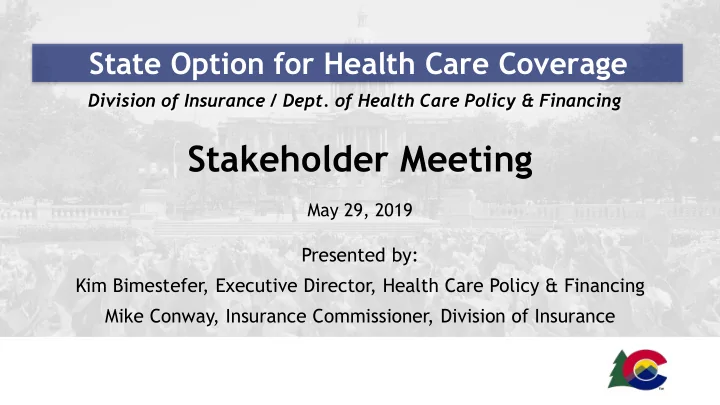 stakeholder meeting