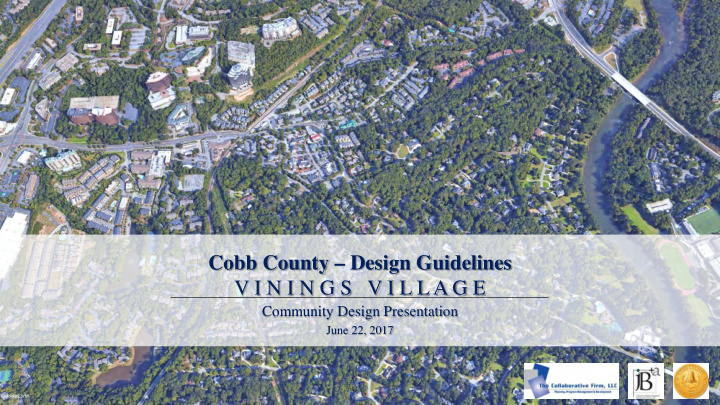 cobb county design guidelines v i n i n g s v i l l a g e