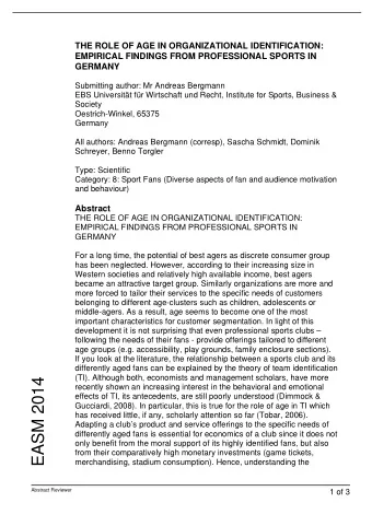 EASM 2014  recently shown an increasing interest in the behavioral and emotional  effects of TI,