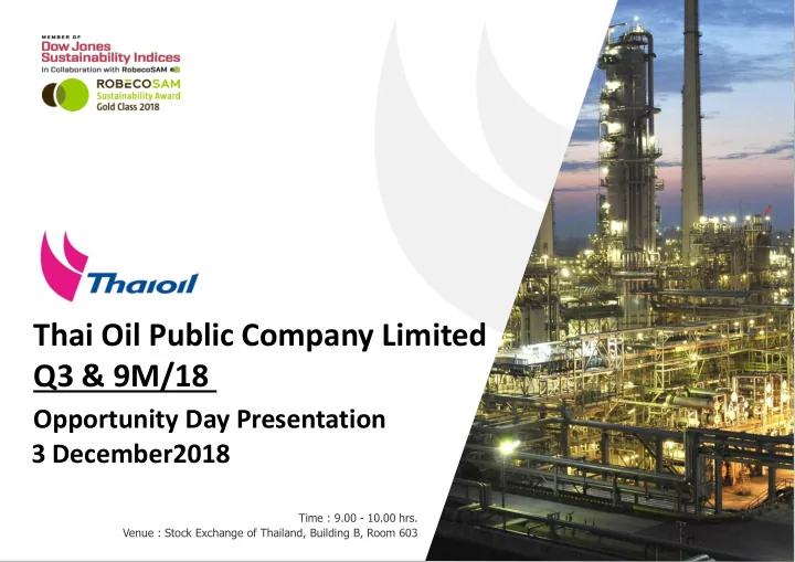thai oil public company limited
