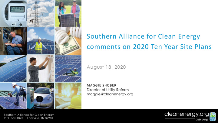 southern alliance for clean energy