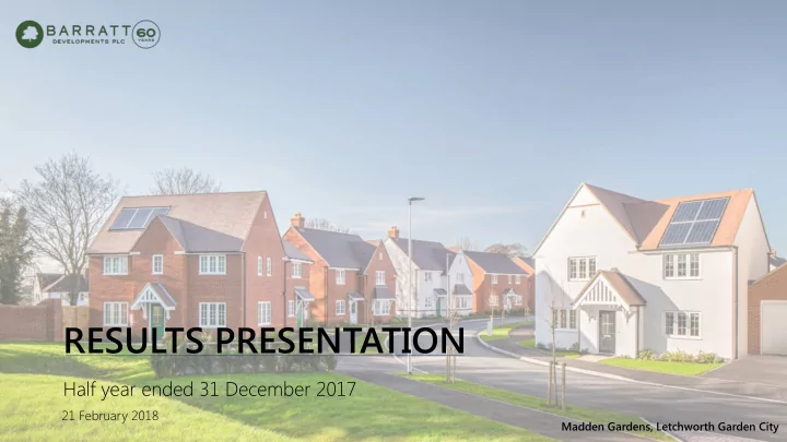 results presentation
