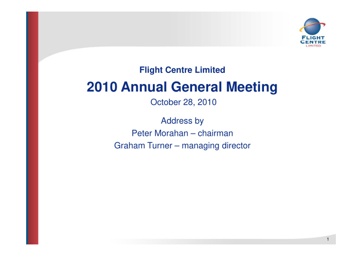 2010 annual general meeting