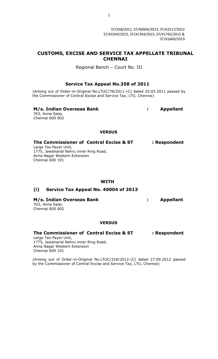 service tax appeal no 358 of 2011