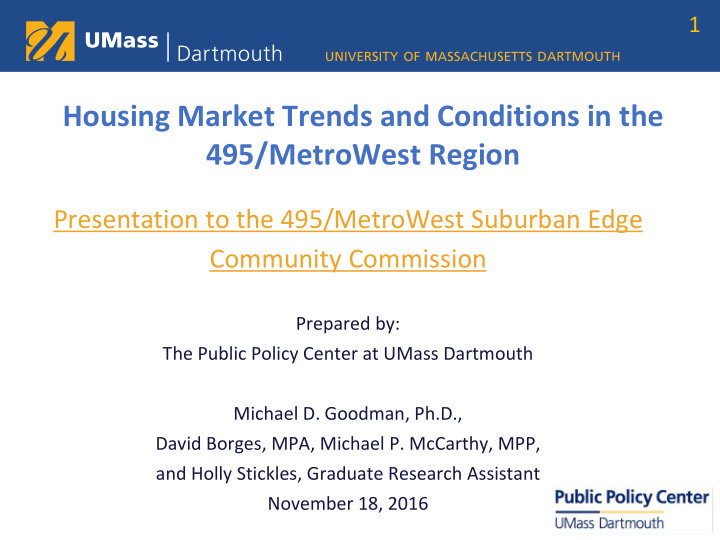 housing market trends and conditions in the 495 metrowest