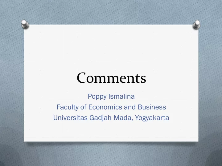 comments