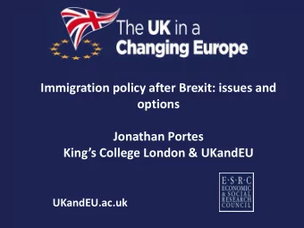 UKandEU.ac.uk  Current system    Free movement for EEA citizens (right to move to work, seek