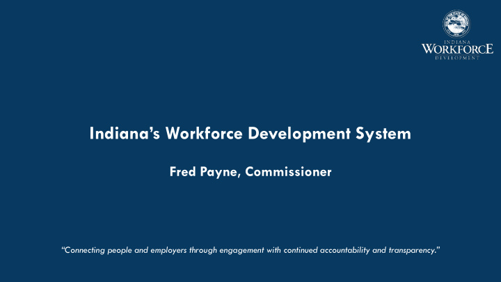 indiana s workforce development system