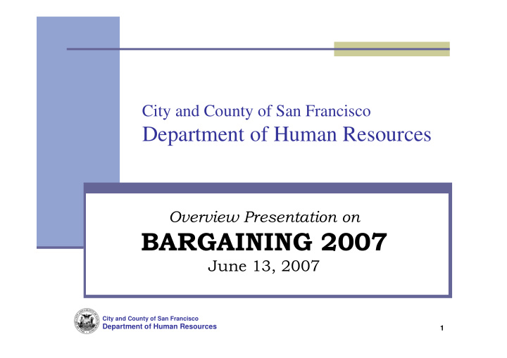 bargaining 2007