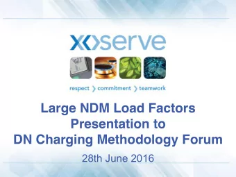 Presentation to  DN Charging Methodology Forum  28th June 2016  Objective  Project Nexus