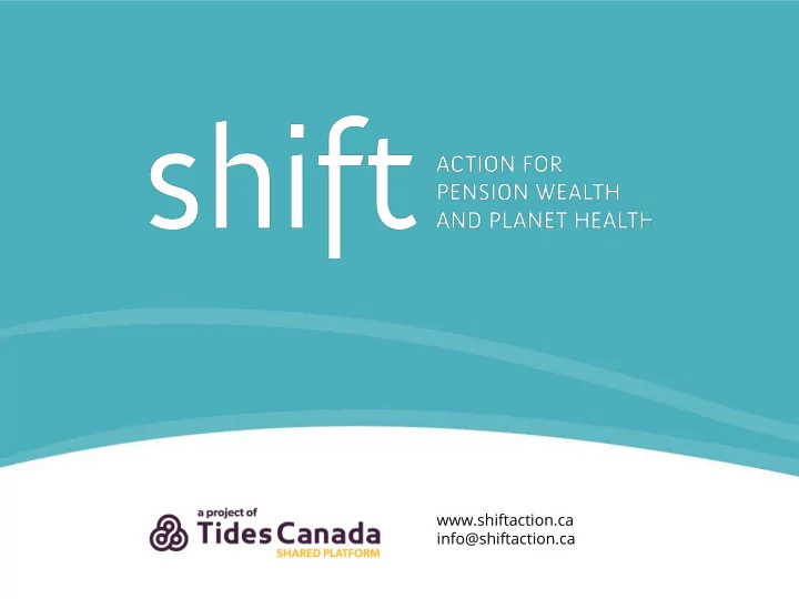 shiftaction ca info shiftaction ca your pension and the