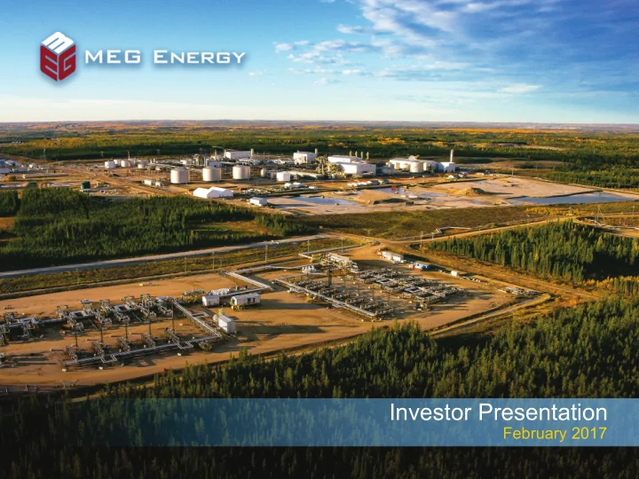 investor presentation