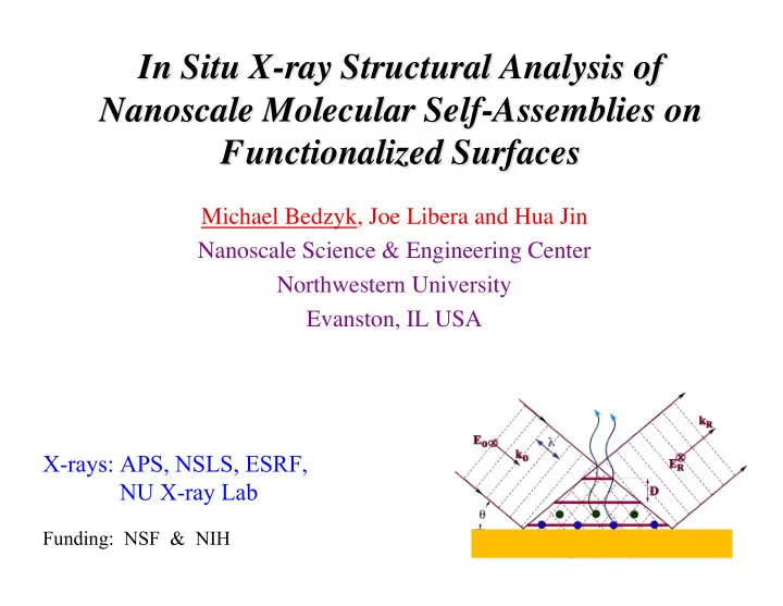 in situ x ray structural analysis of in situ x ray