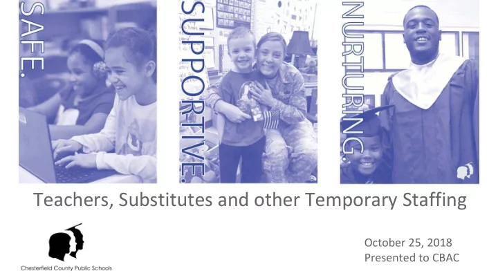 teachers substitutes and other temporary staffing