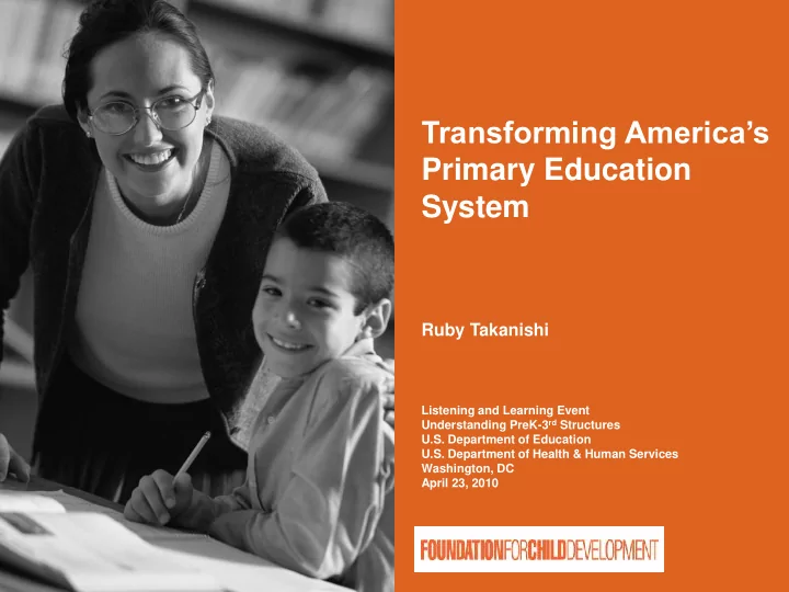 transforming america s