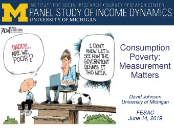 Childhood  Consumption  Retrospective  Poverty:  Measurement  Circumstances  Matters  Study  David