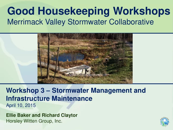 good housekeeping workshops