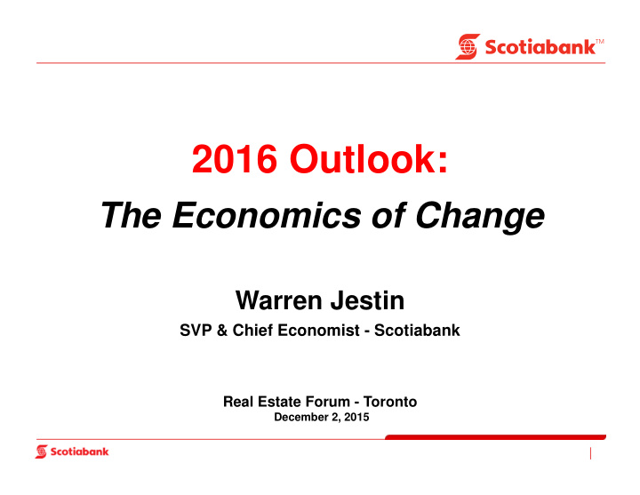 2016 outlook