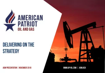 This document has been prepared by American Patriot Oil and Gas Corporation Limited (American