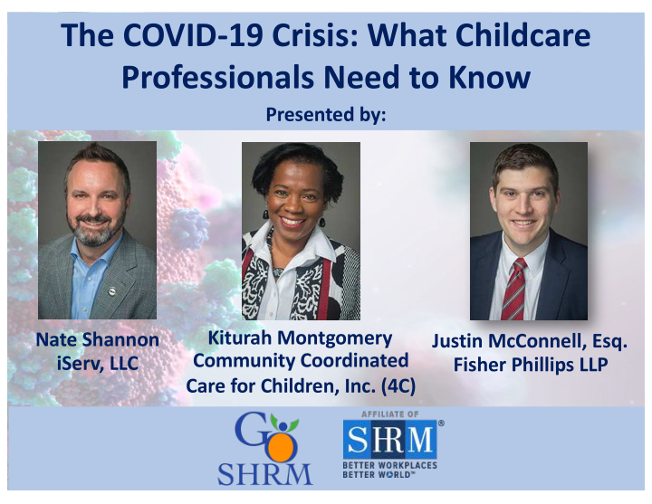 the covid 19 crisis what childcare professionals need to
