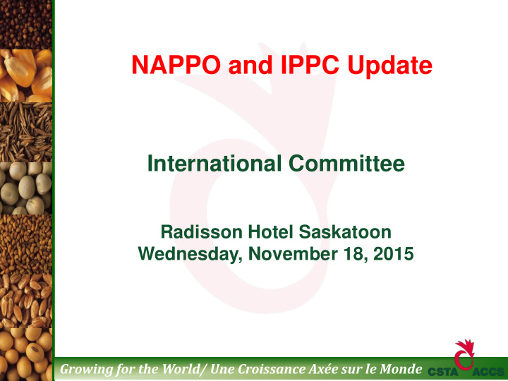 nappo and ippc update