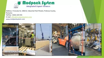 Address: 4 Conului St, 100213, Industrial Park Ploiesti, Prahova County,  Romania  Tel/Fax: +0244