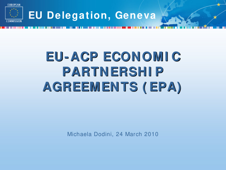 eu acp economi c acp economi c eu partnershi p partnershi