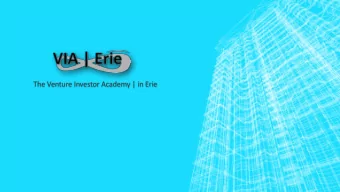 The Venture Investor Academy | in Erie  The Venture Investor Academy | in Erie  An Educational