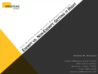 S T E P H E N W .  S C H U E L E R 1 1 0 0  J P M O R G A N C H A S E T O W E R 6 0 0  T R A V I S