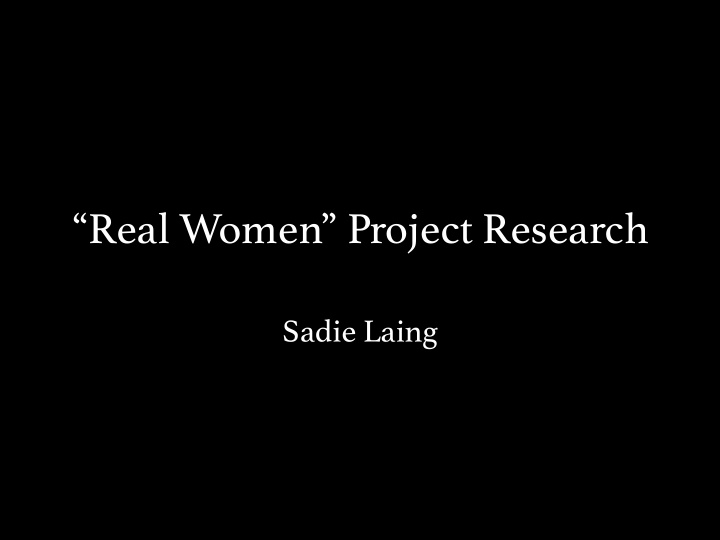 real women project research