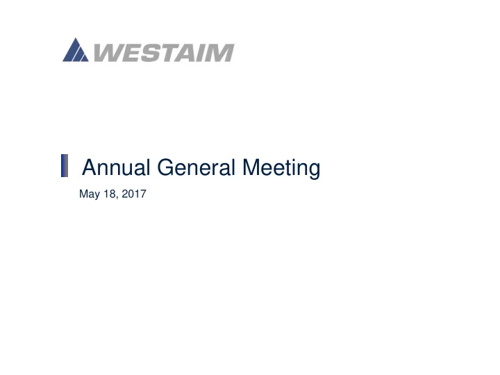 annual general meeting