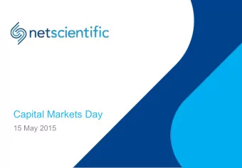 Capital Markets Day  15 May 2015  Disclaimer  This presentation is not an offer or solicitation of