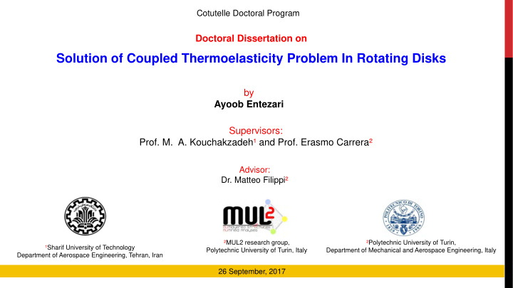 solution of coupled thermoelasticity problem in rotating