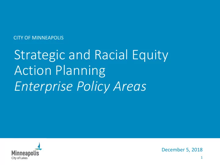 strategic and racial equity action planning enterprise