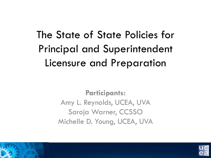 the state of state policies for