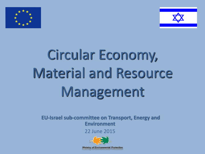 circular economy material and resource
