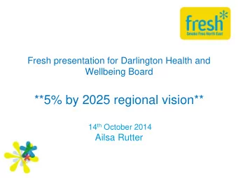 14 th October 2014  Ailsa Rutter  Summary  Good progress made  Key elements to progress so
