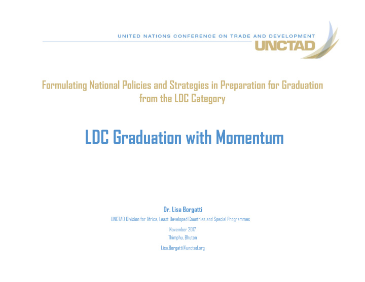 ldc graduation with momentum