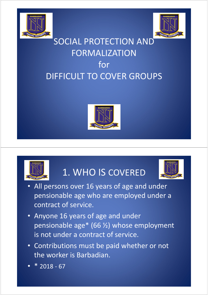 1 who is covered cont d