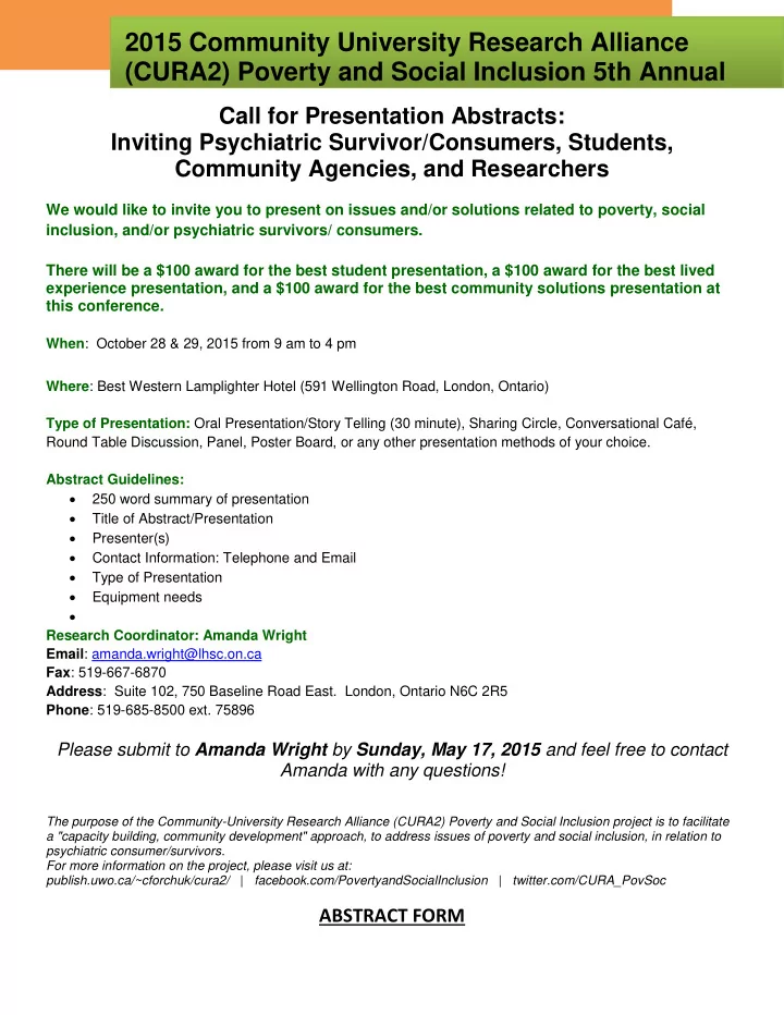 2015 community university research alliance cura2 poverty