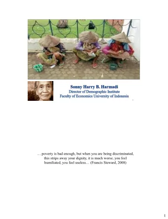 THE  E RO  ROLES  LES OF FAMILY PLA  PLANNIN  ING  AND  ND SA  SAFE  E MOTHER  ERHOOD TO  POVER  PO