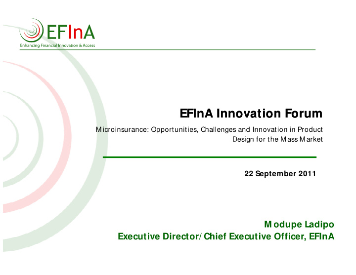 efina innovation forum efina innovation forum