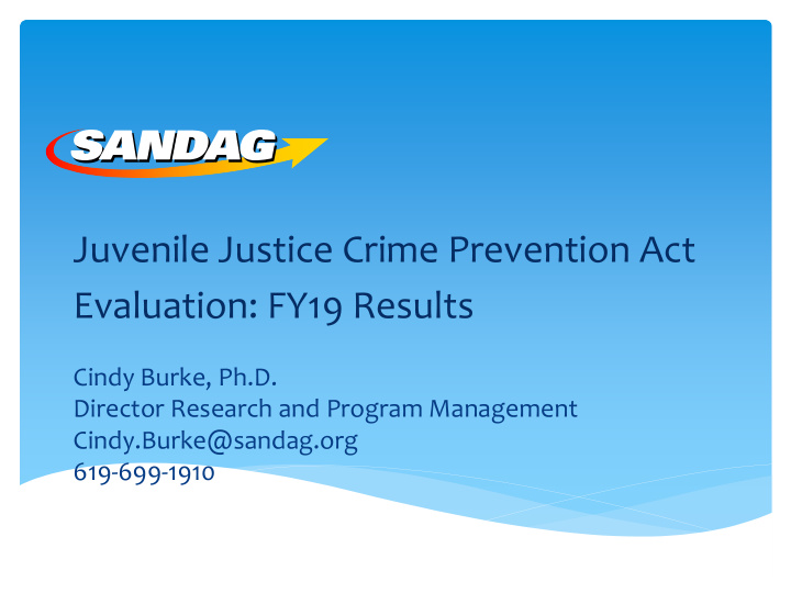 juvenile justice crime prevention act evaluation fy19